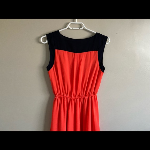 Katie Orange and Navy Summer Dress - size small - Picture 6 of 8